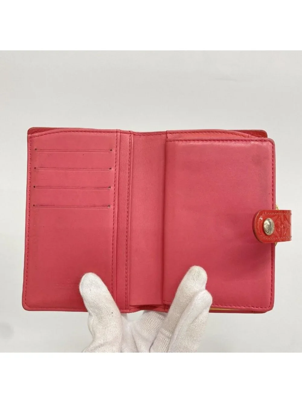 Louis Vuitton Wallet Vernis Porte-Monnaie Viennois Fran Fleece